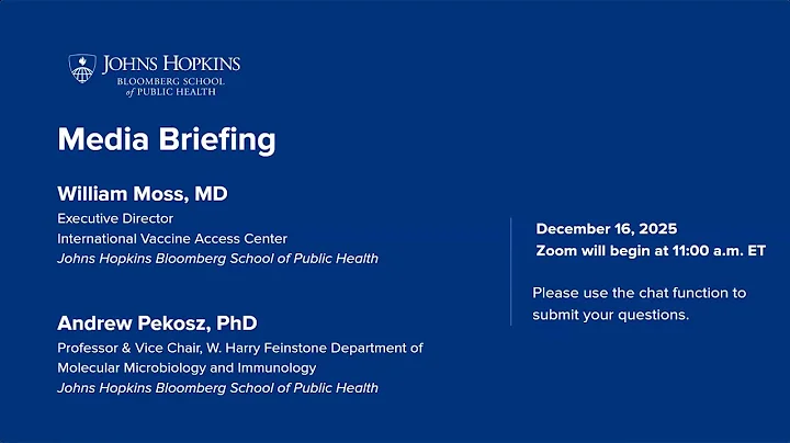 Media briefing: Vaccine and Virus Trends Ahead of Winter