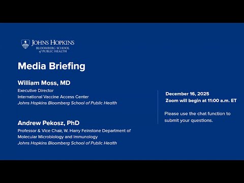 Media briefing: Vaccine and Virus Trends Ahead of Winter