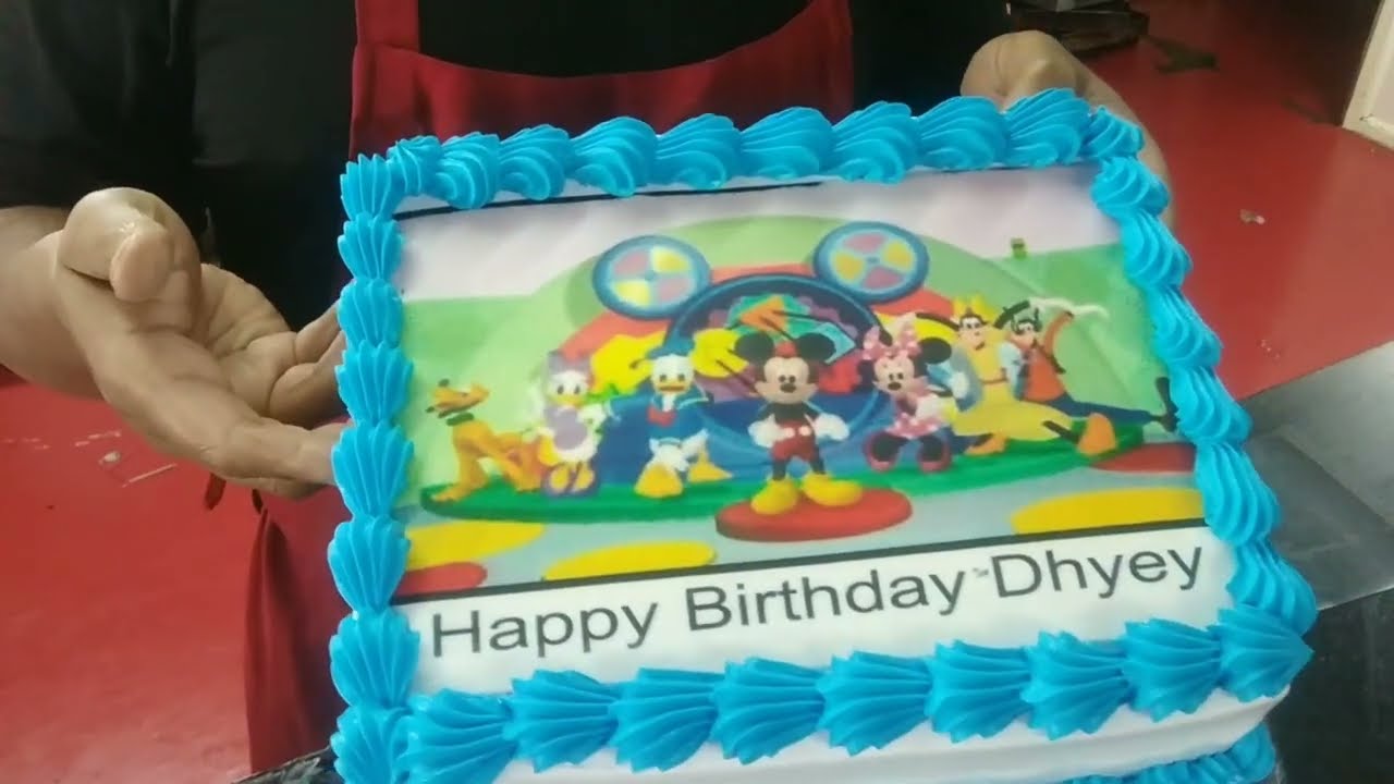 How to make|mickey |mouse photo|cakemickey| mouse birthday decoration|