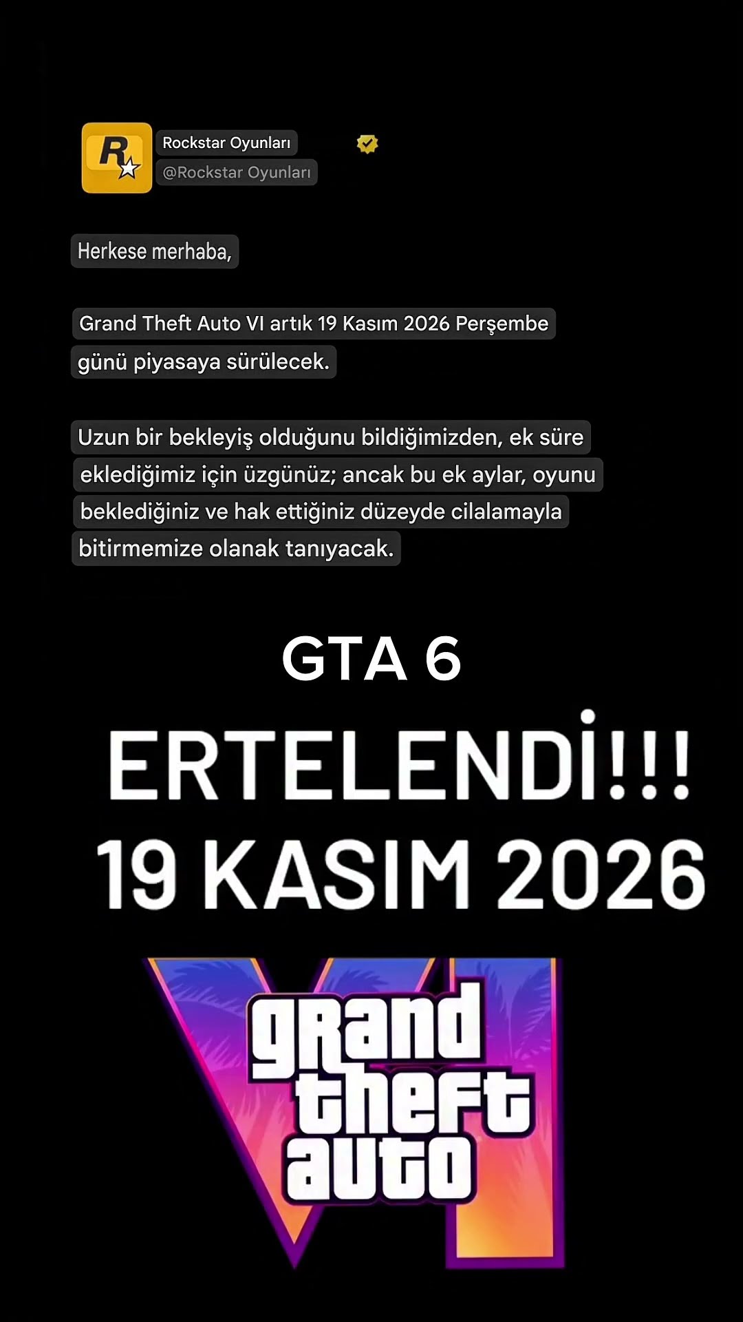 Son Dakika Gta 6 Ertelendi Gta6 Ertelendi Gamer YouTube Oar2 