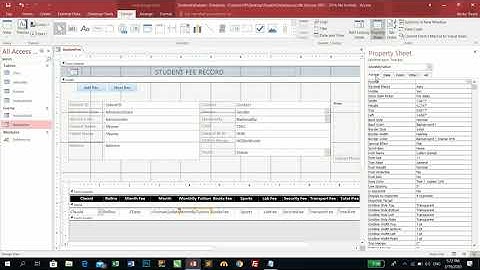 Ms Access 2016 Lecture - 27 | VBA Coding in form in access 2016 | vba coding | ms access 2016