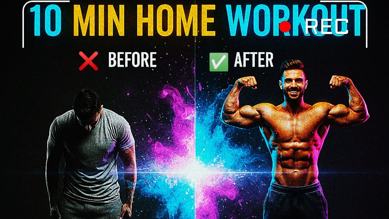 10 நிமிசம் போதும்🔥 | Build Body at Home Fast (easy tips) | Full HOME WORKOUT PLAN for Beginners