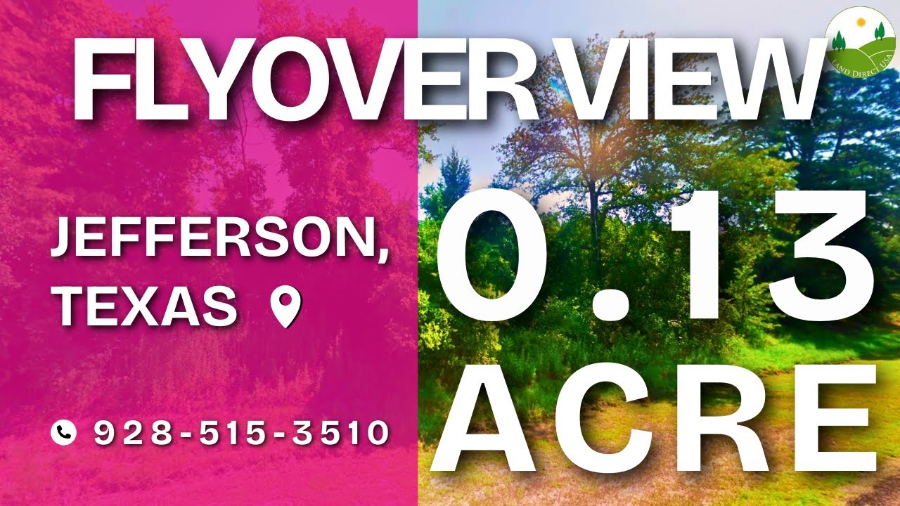 Fly Over - 0.13  acre land for sale in Jefferson, Texas [15973]