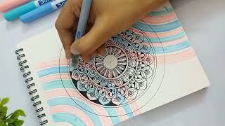 Datos 22/100🦋 Easy Mandala Art ✨ Tutorial 🌸 Noticias
