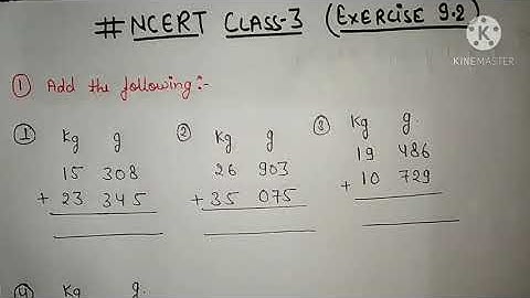 #Ncert Class -3 #Mathematics Exercise 9.2  Full Solution| Measure Of Weight (Mass) unit  conversion