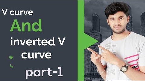brief operation of V curve and inverted V curve in synchronous motor in Telugu by# Groot Tom