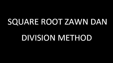 HOW TO FIND SQUARE ROOT BY DIVISION METHOD [ PART - 1]