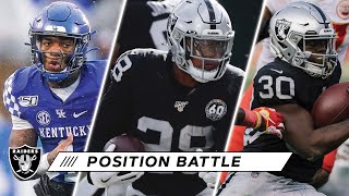 Josh jacobs and jalen richard lead the new raiders' running back room
with draft pick lynn bowden jr. free-agent addition devontae booker
looking to cont...