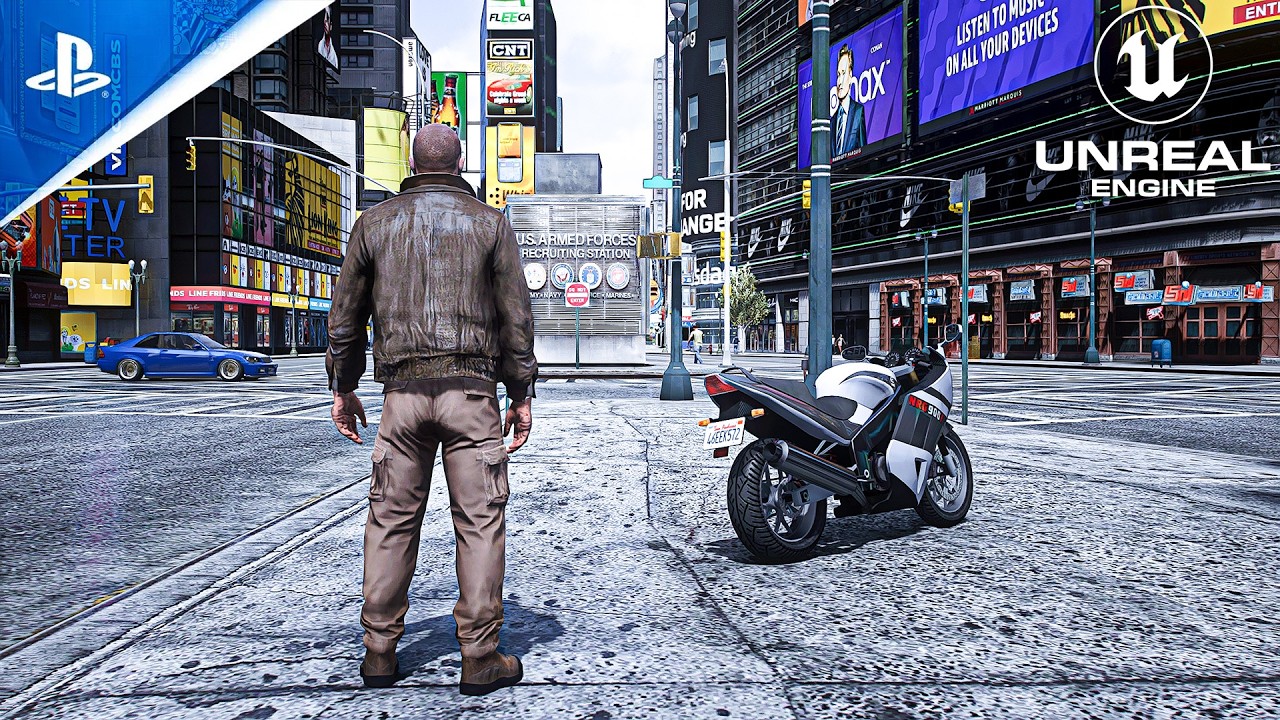Grand Theft Auto IV REMASTERED Unreal Engine 5 2024 Concept RAY 