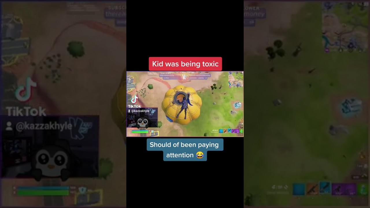 Fortnite Toxic Player Gets Destroyed. (tiktok clip)