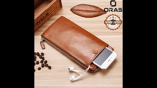 RA12N ORAS Premium Genuine Leather Mobile Phone Wallet screenshot 3