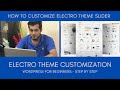How To Customize Electro Theme Slider