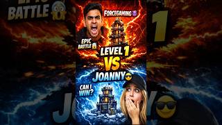 LEVEL 1 vs JOANNY 🔥 Epic Tower War Battle | Can I Win? 😱