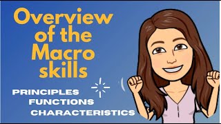 Teaching of Macro skills l An Overview