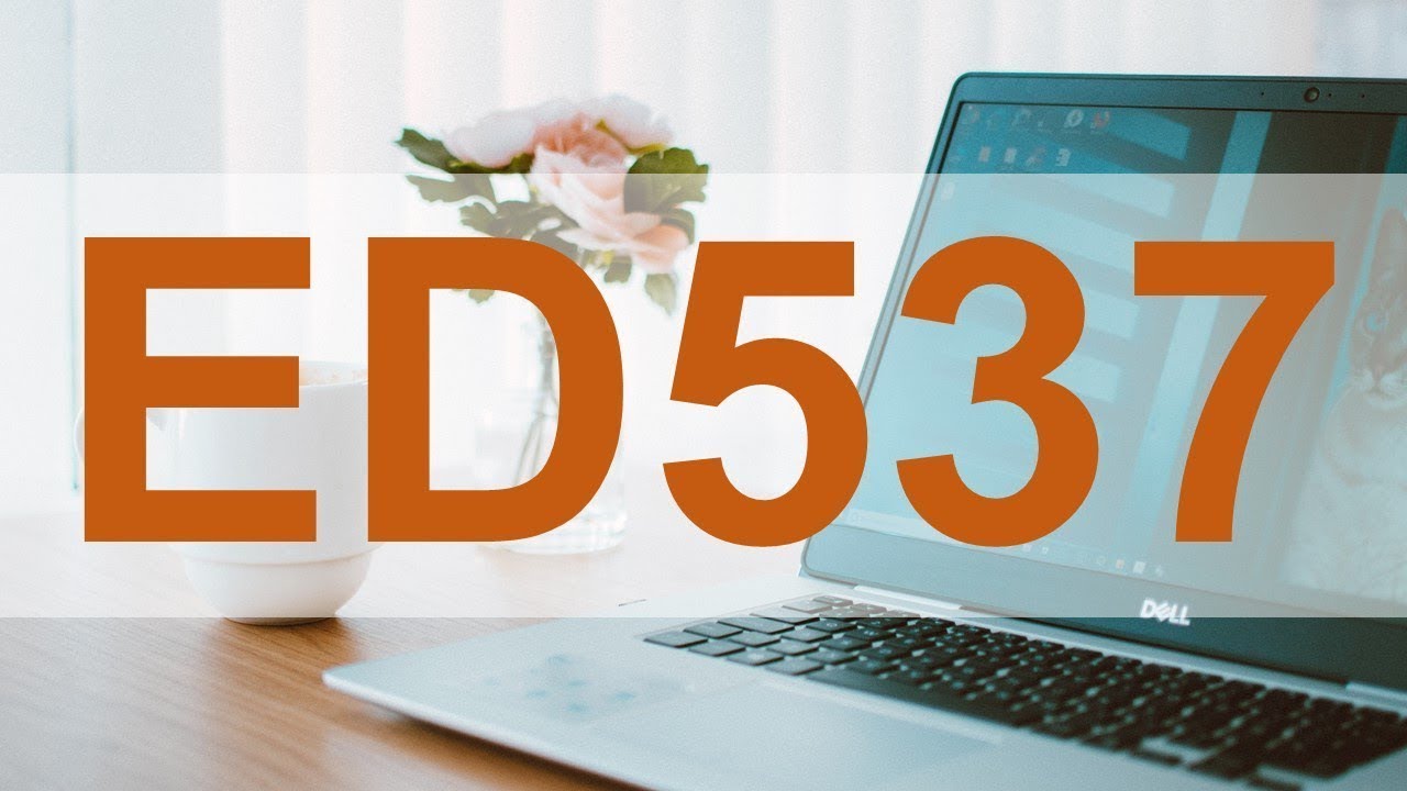 ED537 - محاضرة إلكترونية 25.04.2020