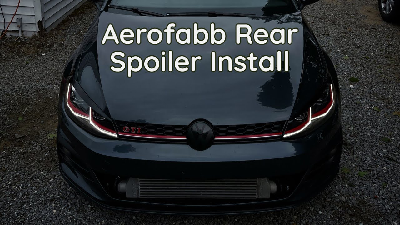 Aerofabb Rear Spoiler Install YouTube