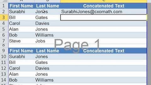 Combining Data in Multiple Cells Concatenate Function