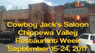 Cowboy Jacks - Chippewa Valley Restaurant Week - Eau Claire WI - Sept 2017