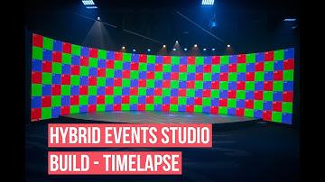 Hybrid Events Studio - Time-lapse video showing the build of our Virtual Event Studio