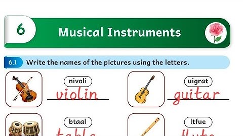 MUSICAL INSTRUMENTS EE MALAR ENGLISH UNIT 6 SWB ANSWERS 