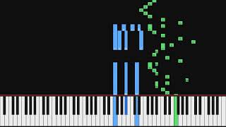 Franz Liszt - Zwei Konzertetüden, S. 145, Nr. 1 Waldesrauschen | Piano Visualization