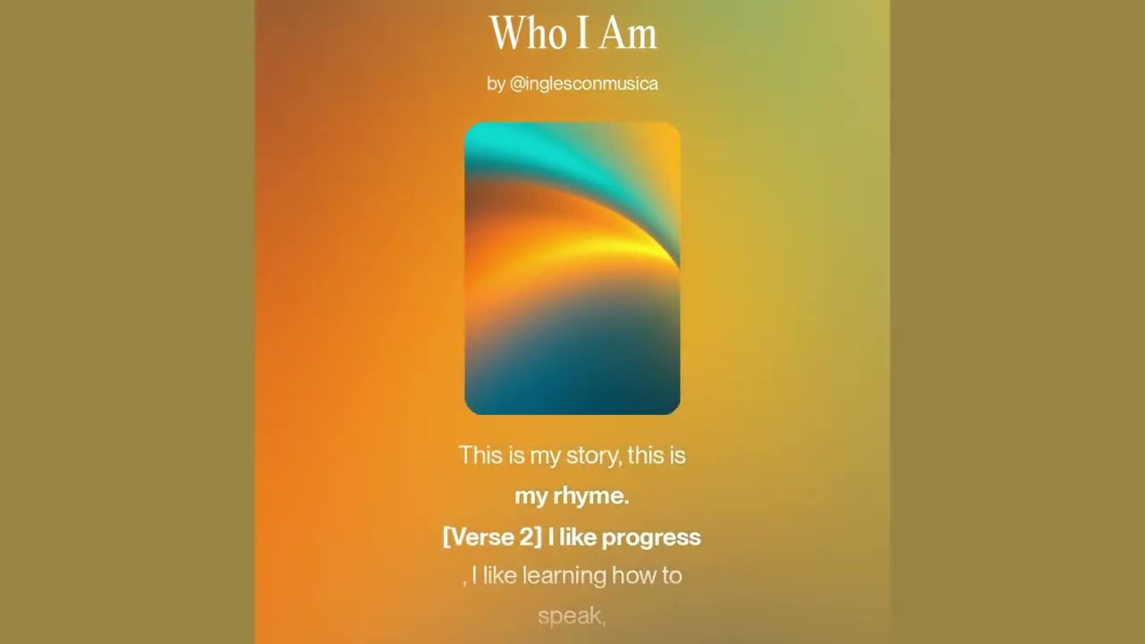 Who I am - Habla inglés sin memorizar gramática