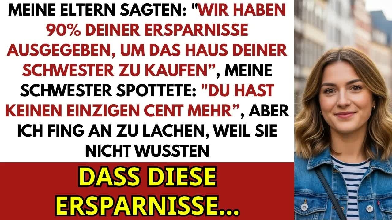 Ich saß im Wohnzimmer meiner Eltern in Lüneburg, als Mama nervös an ihrem Ring spielte und sagte: „Kiara, wir haben deine Ersparnisse genommen – 85.000 Euro – um deiner Schwester ihr Traumhaus zu...
