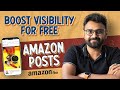How I Boosted Amazon FBA Product Visibility for FREE with Amazon Posts