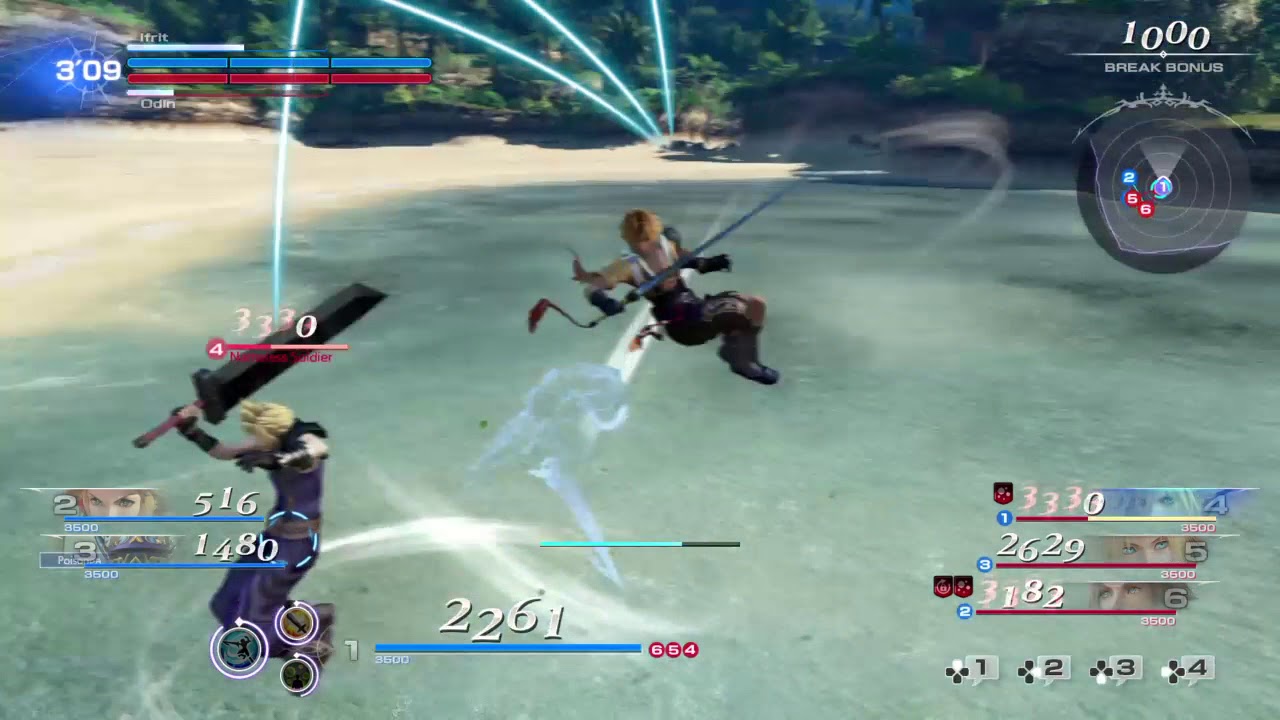 Dissidia Final Fantasy NT Tidus gameplay - YouTube