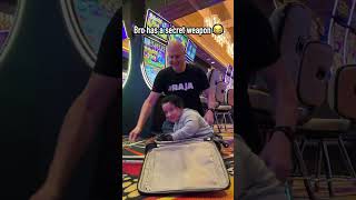 BRO HAS A SECRET WEAPON! #slots #jackpot #vegas