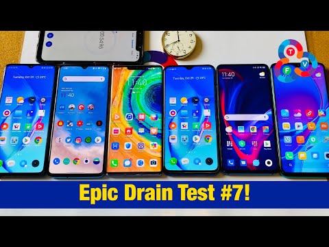 Realme X2 Pro vs OnePlus 7T vs Mate 30 Pro vs Realme X2 vs Mi 9T Pro vs Note 8 Pro - Drain Test #7!