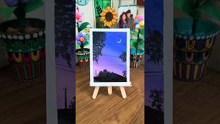 Easy painting ideas 💡 #art #painting #landscapepainting #sunset #shorts #ytshorts #trending #viral