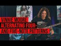 Vinnie Moore - Alternating four-and five-note patterns