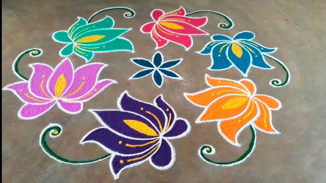 9 dots rangoli/9 dots kolam design