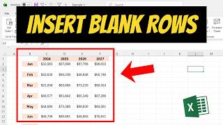 How To Insert a Blank Row After Every Row In Excel