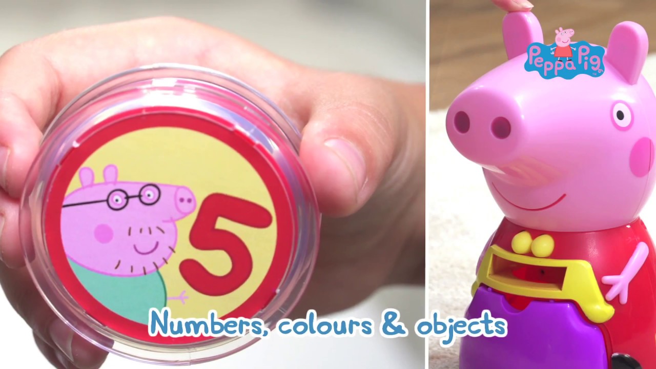 count with peppa toy