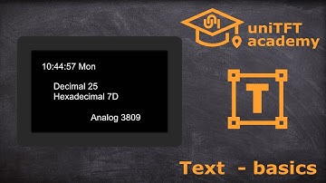 uniTFTDesigner - Text output