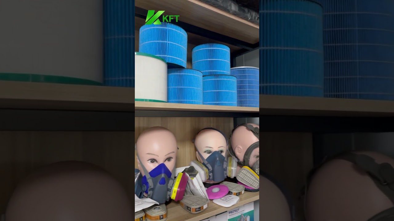 Monthly production capacity of millions of filters 🏭 Automated production line.