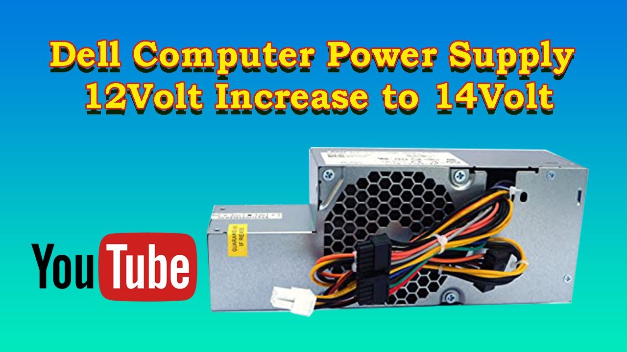 Dell Computer Power Supply 12Volt Increase to 14Volt DC Motor 12Volt Supply Abbas Computers