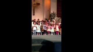 Cambria's Preschool Easter Program 2