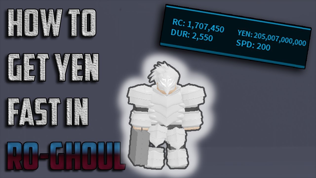 How To Get Yen Fast In Ro Ghoul 1m Yen In 5 10 Mins Max Ccg Roblox Tokyo Ghoul Youtube