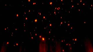 Fire Burning Hot Sparks Rising Background Free |
