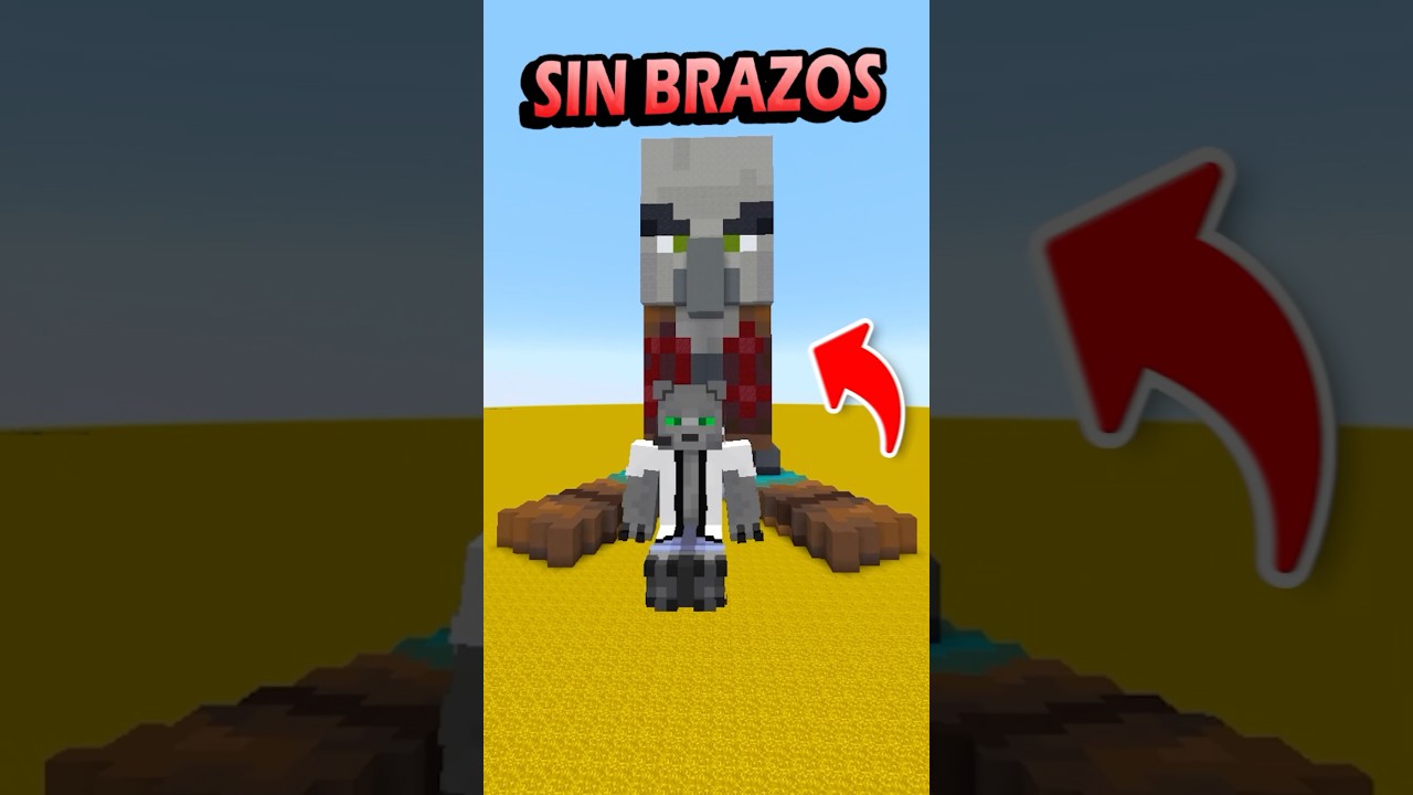 El PILLAGER sin BRAZOS #minecraft