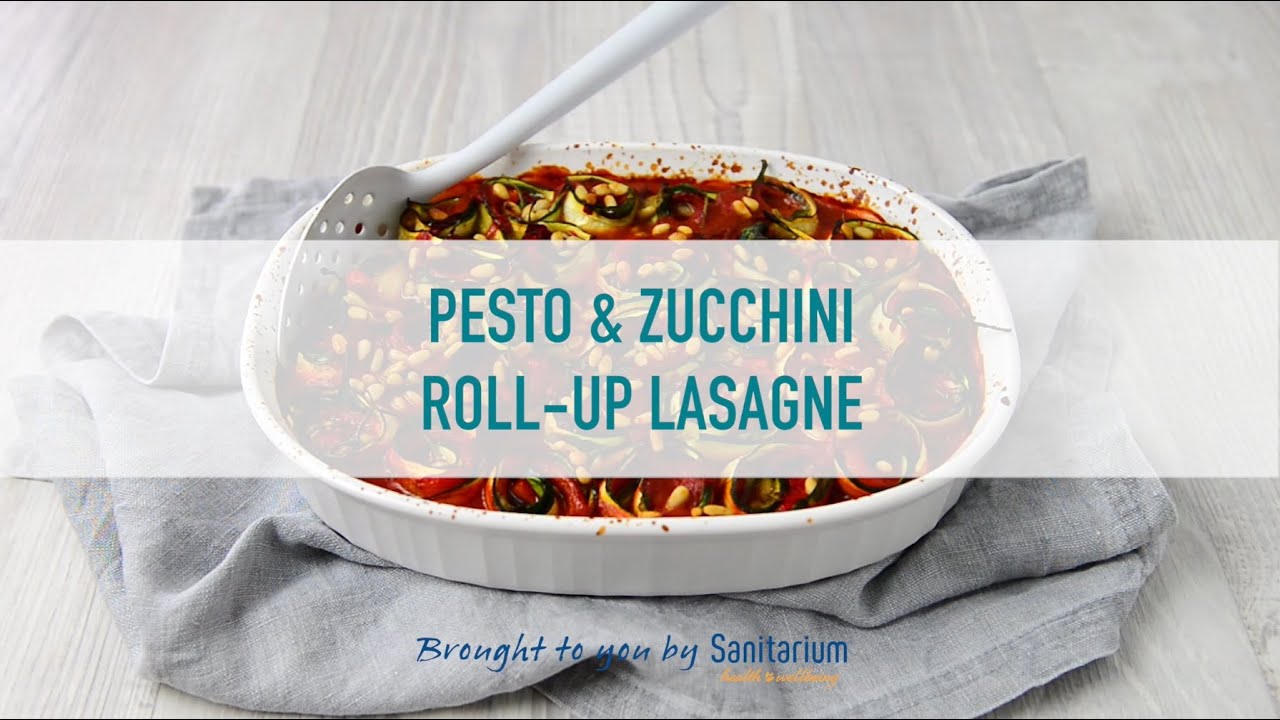 Pesto Zucchini Rollup Lasagne YouTube