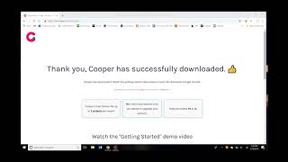 Getting started: Use Cooper Windows installation demonstration