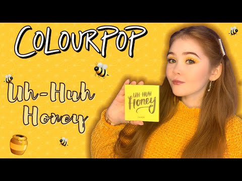 ОБЗОР ПАЛЕТКИ ОТ COLOURPOP UH-HUH HONEY | САМАЯ КРАСИВАЯ ЖЕЛТАЯ ПАЛЕТКА | СВОТЧИ И МАКИЯЖ