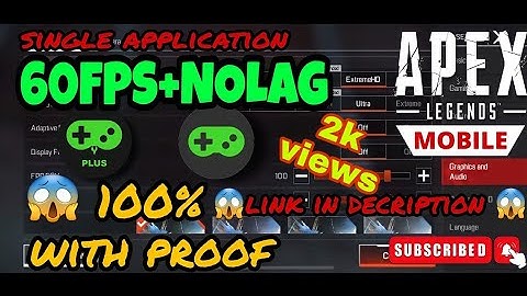Apex Legends Mobile (Lag Fix +60FPS) Unlock | LowEnd Device |2022