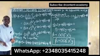 Maximum Likelihood Estimation of Regression — Normal Equation Explained