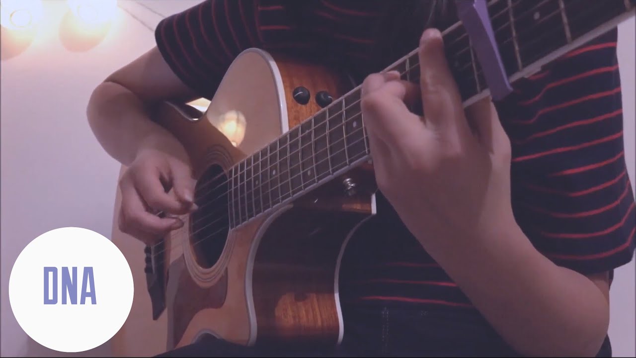 BTS(방탄 소년단)- DNA, Guitar Cover(rough arrangement,*unofficial*)