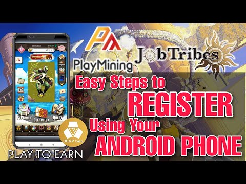 Jobtribes by Playmining - Easy Steps to Register using you Android Phone (Tagalog)
